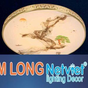 Đèn mâm tròn mica led 24W, Ø400 x H40, 3 màu ánh sáng