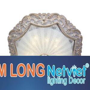 Đèn ốp trần Led tròn Ø330*H120, LED 12W, ánh sáng vàng
