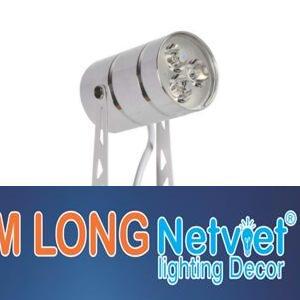 Đèn Led COB chiếu điểm 3W Ø50*L90*130, ánh sáng vàng, vỏ trắng