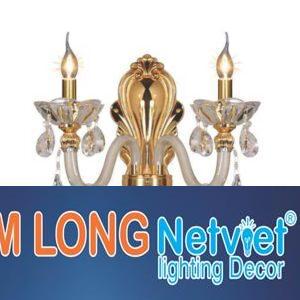 Đèn vách nến Ø400*H450+700, E14*2 lamp