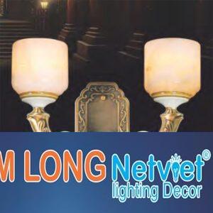 Đèn tường đồng phong cách cổ điển Ø490*H300 - E27*2 Lamp