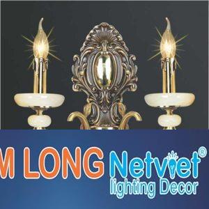 Đèn vách nến kiểu cổ điển L400-270*H410, E14*2 Lamp