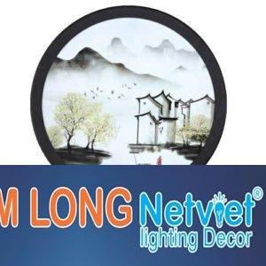 Đèn vách tranh tròn led 24W Ø240, ánh sáng vàng