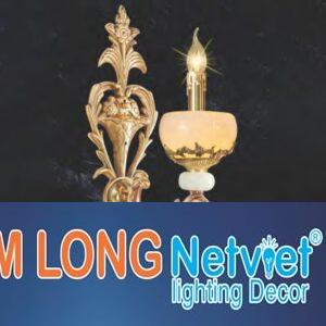 Đèn tường nến đồng phong cách cổ điển L260*H450 - E14*1 Lamp