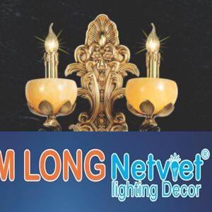 Đèn tường nến cổ điển L200*H460, E14*2 lamp