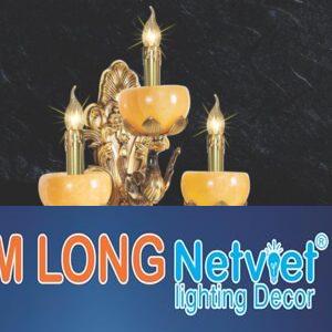 Đèn tường nến cổ điển L220*H460, E14*3 lamp