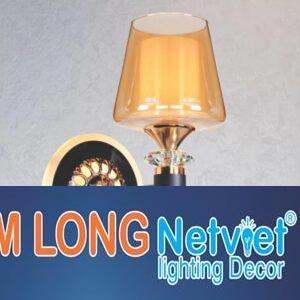 Đèn tường trang trí L250*H280 - E27*1 + Led ánh sáng vàng