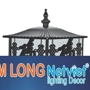 Đèn trụ cổng vuông Ø250*H370, E27*1 Lamp