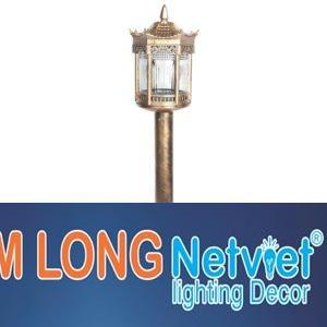 Đèn trụ sân vườn vuông Ø180*H780, E27*1 Lamp