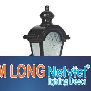 Đèn vách ngoài trời vuông Ø250*H370, E27*1 Lamp, Vỏ màu đen