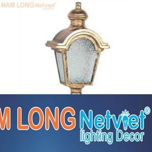 Đèn trụ cổng vuông Ø170*H350, E27*1 Lamp, Vỏ màu vàng đồng