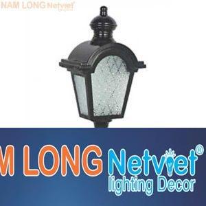 Đèn trụ cổng vuông Ø170*H350, E27*1 Lamp, Vỏ màu đen